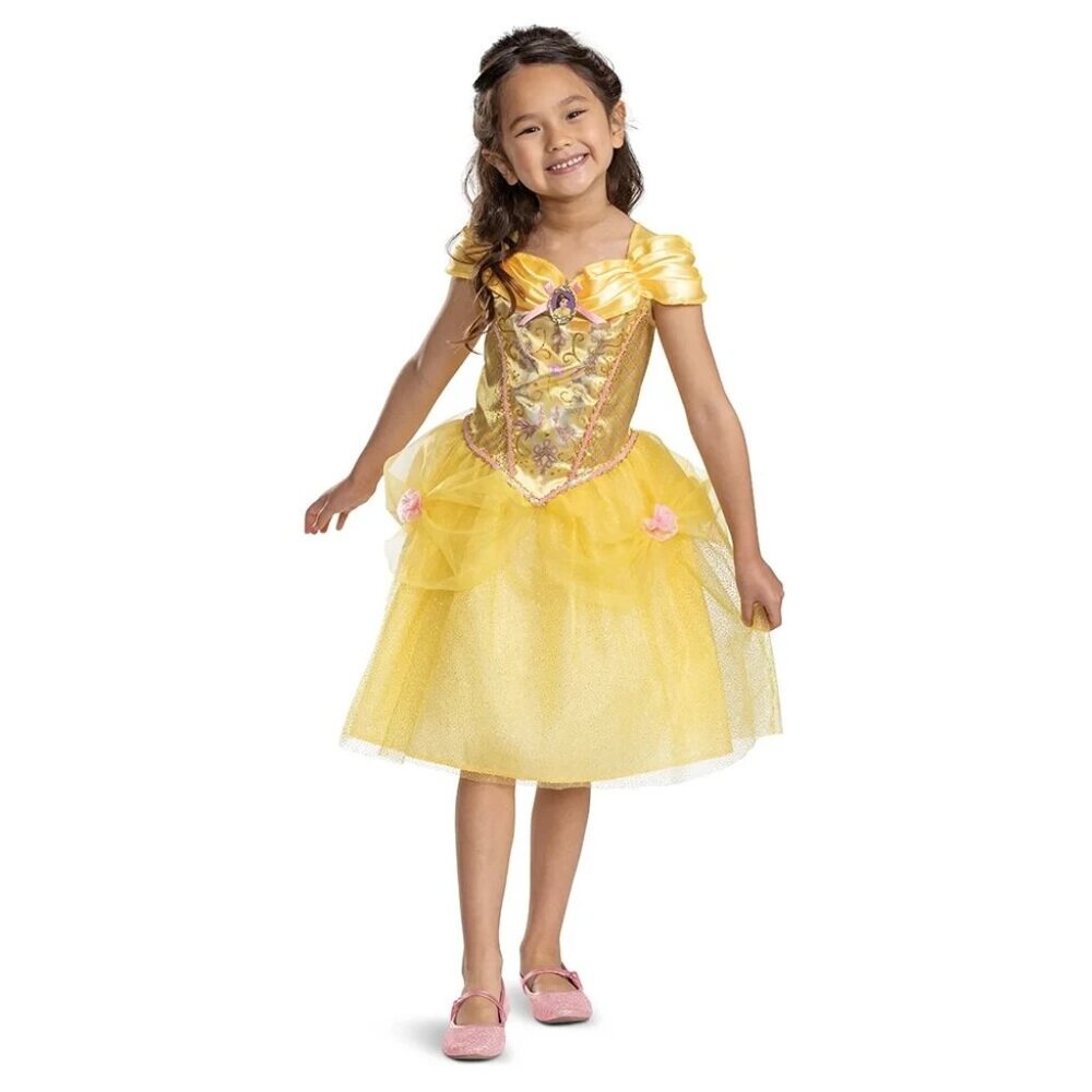Disney Beauty and the Beast Belle Costume Girls Size Small (6) by Disguise